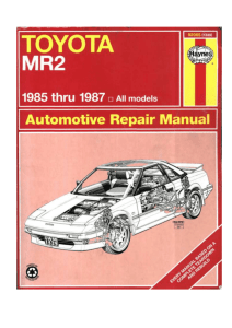 Toyota MR2 Automotive Repair Manual by Mike Stubblefield, Olaf