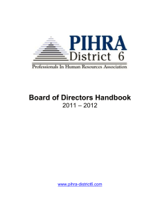 PIHRA District 6 Board of Directors