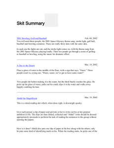 Skit Summary - Summit View Church