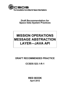 Mission Operations Message Abstraction Layer—JAVA API