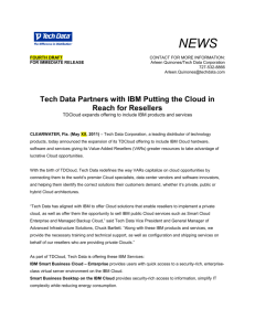 IBM Cloud Draft - Tech Data Canada
