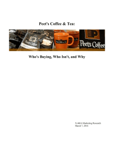 Peets' Coffee Paper #2