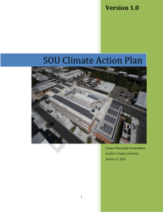 SOU Climate Action Plan - Reporting Institutions
