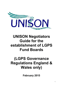 UNISON Negotiators guide - LGPS fund boards