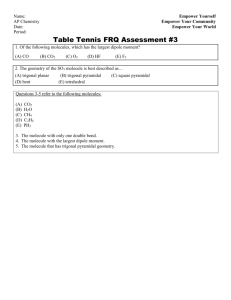 Chemical Bonding Assessment 3
