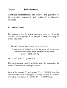 Chapter 3 Stoichiometry