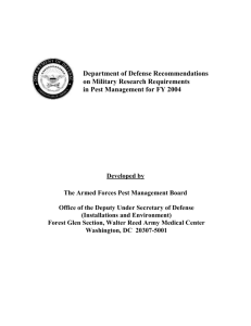 FY2004 DoD Research Requirements in Pest Management (MS Word)