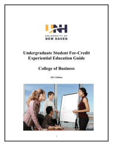 Internship Guide - University of New Haven