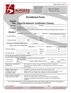 CompTIA Network+ Certification Training