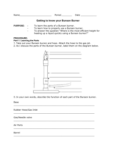 Getting to Know your Bunsen Burner