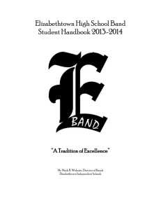 EHS Marching Band Handbook - Elizabethtown Independent