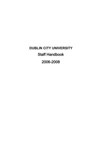 DCU Staff Handbook