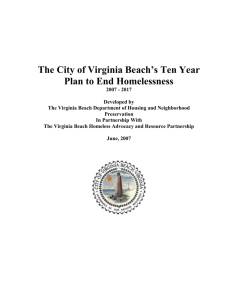 The City of Virginia Beach's Ten Year Plan to