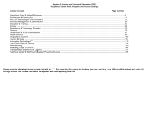 Section 5: Career and Technical Education (CTE)