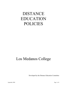 LMC Distance Education Policy