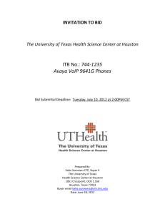 request for qualifications - University of Texas Health Science