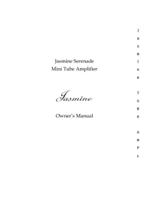Jasmine SERENADE Owner's Manual