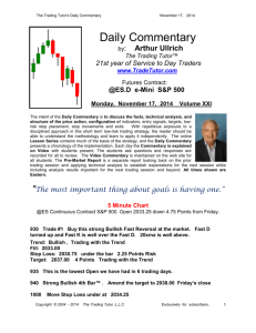 111714 COMM Written - Trading Tutor S&P Daytrading Course
