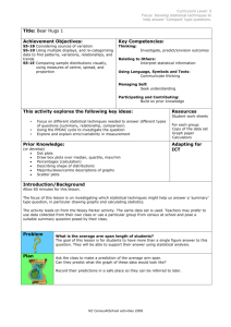 Teacher instructions - CensusAtSchool New Zealand