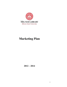 Marketing Plan - Milner Library
