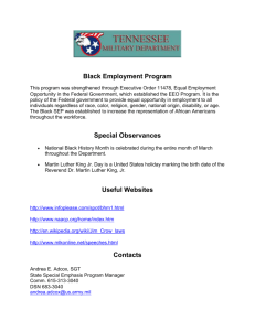 Black Employment Program - Tennessee Military Department