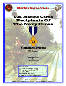 Marine Corps Recipients of the Navy Cross