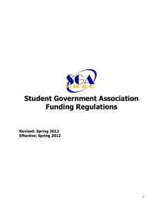 Annual Allocation Guideline - Office of Student Involvement