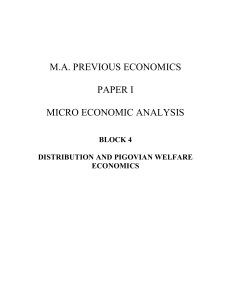 basic concepts of welfare economics