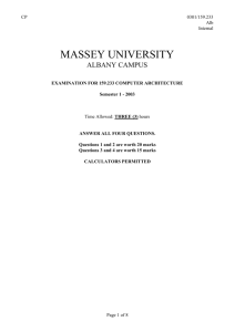 2003 S1 - Massey University