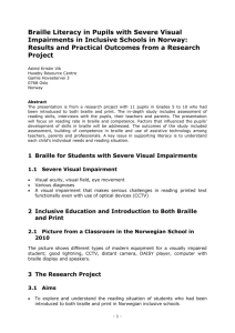Astrid Kristin Vik - Braille21 form paper