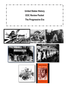 US History EOC Review Pack The Progressive Era