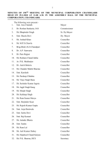 agenda item no - Municipal Corporation Chandigarh