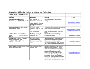 Universidad del Turabo, School of Science and Technology Profiles