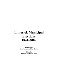 Limerick Municipal Elections 1841 - 2009