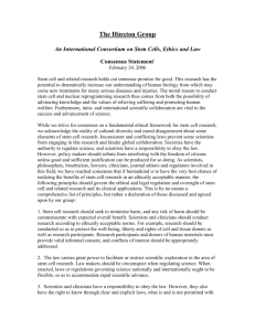 Consensus Document