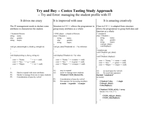 Costco Tasting Study Approach