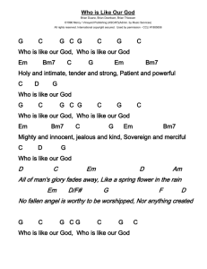 Who is Like Our God (Chords).