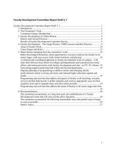 Faculty Development Committee Report Draft 5_7