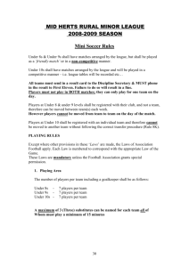 Mini Soccer Rules - The Football Association