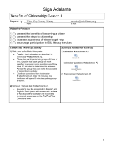 Citizenship Workshop Template