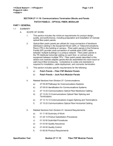 fsp fiber panels loaded - Hubbell Premise Wiring