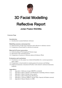 3D Facial Modelling Reflective Report
