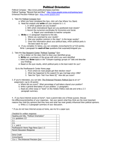 Political Orientation Assignment