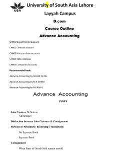 Advance Accounting by SOHAIL AFZAL