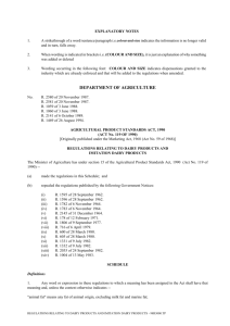 Standards for imitation dairy products