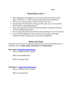 Name: Piano History Part 1 This assignment is designed for you to
