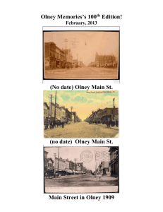 Olney Memories's 100th Edition