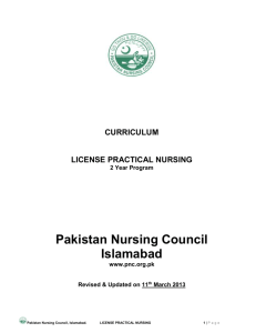 to - Pakistan Nursing Council