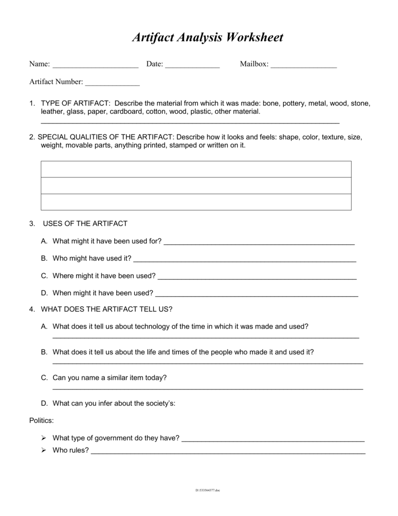 essay analysis worksheet