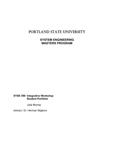 Table of Contents - PSU Systems Engineering